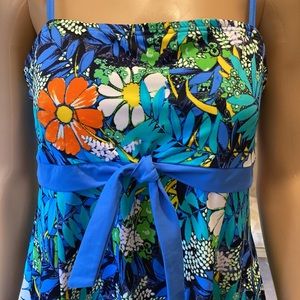 Fit 4U Swim Dress Beautiful Tropical Blues, New